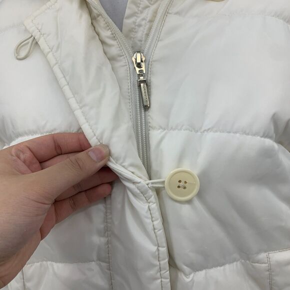 Ralph Lauren Polo Down Puffer Jacket Women S Zip Button Up Fur Trim Hood Winter - Picture 4 of 15